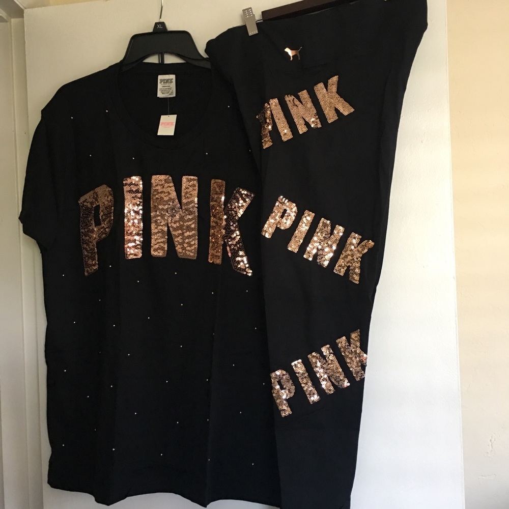 Pink bling set